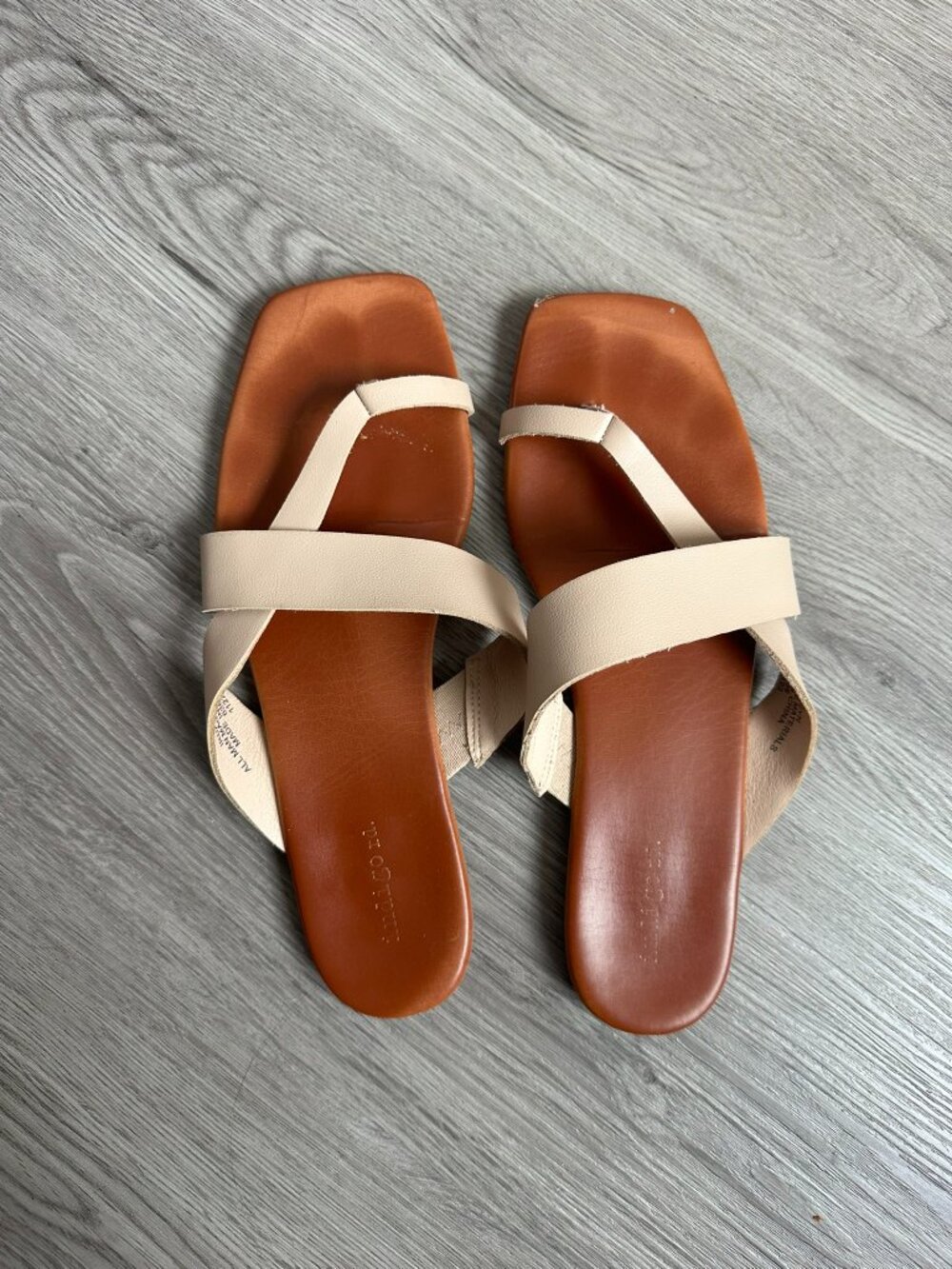 Indigo Rd. Irdawsyn Square Toe Sandals - Tan / Neutral / Nude - Size 10